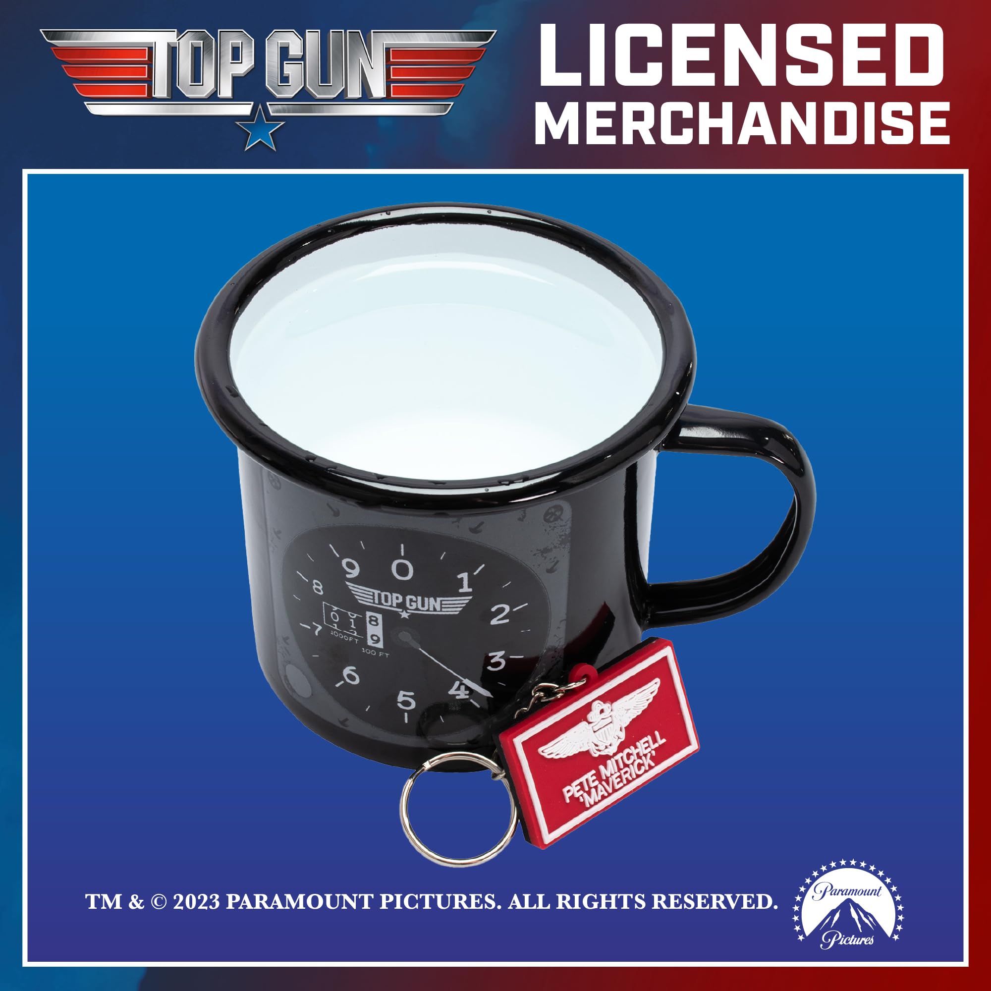 Conjunto de chaveiro Top Gun Maverick e Pete Mitchell, conjunto de